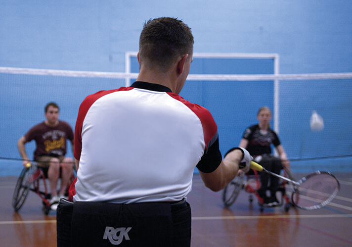 para badminton match
